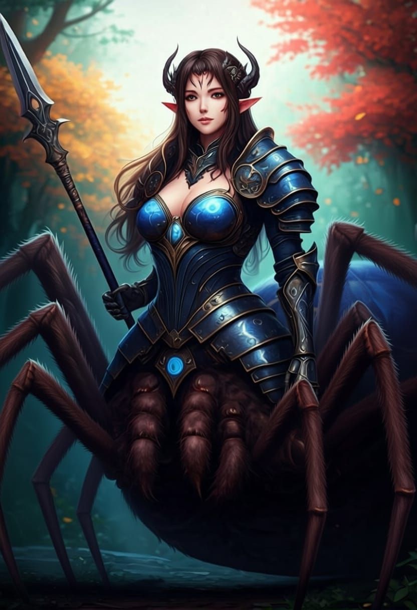 Majestic Drider Knight in Lunar Armor