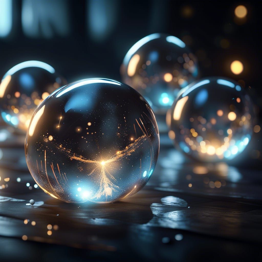 Magical Glass Spheres with Prismatic Light