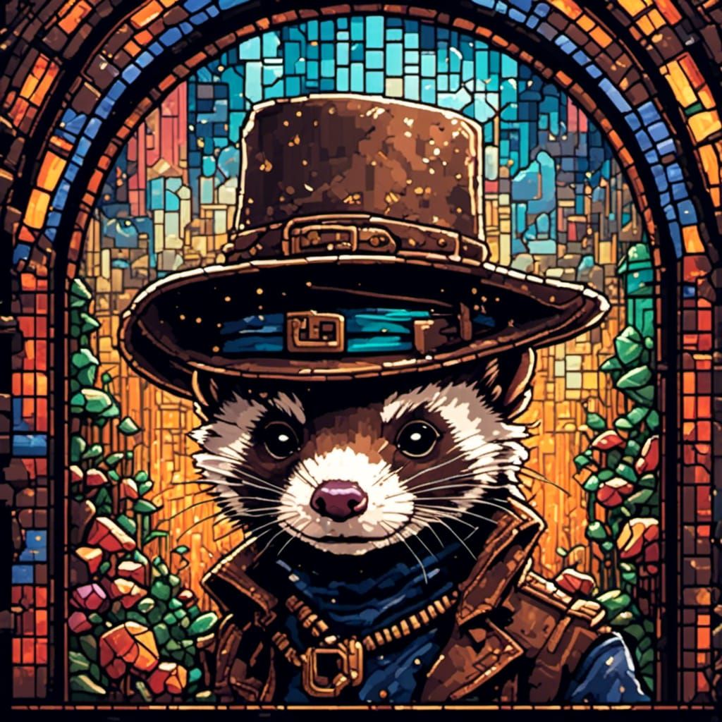 What is better than a ferret in 1 hat? A ferret in 2 hats!