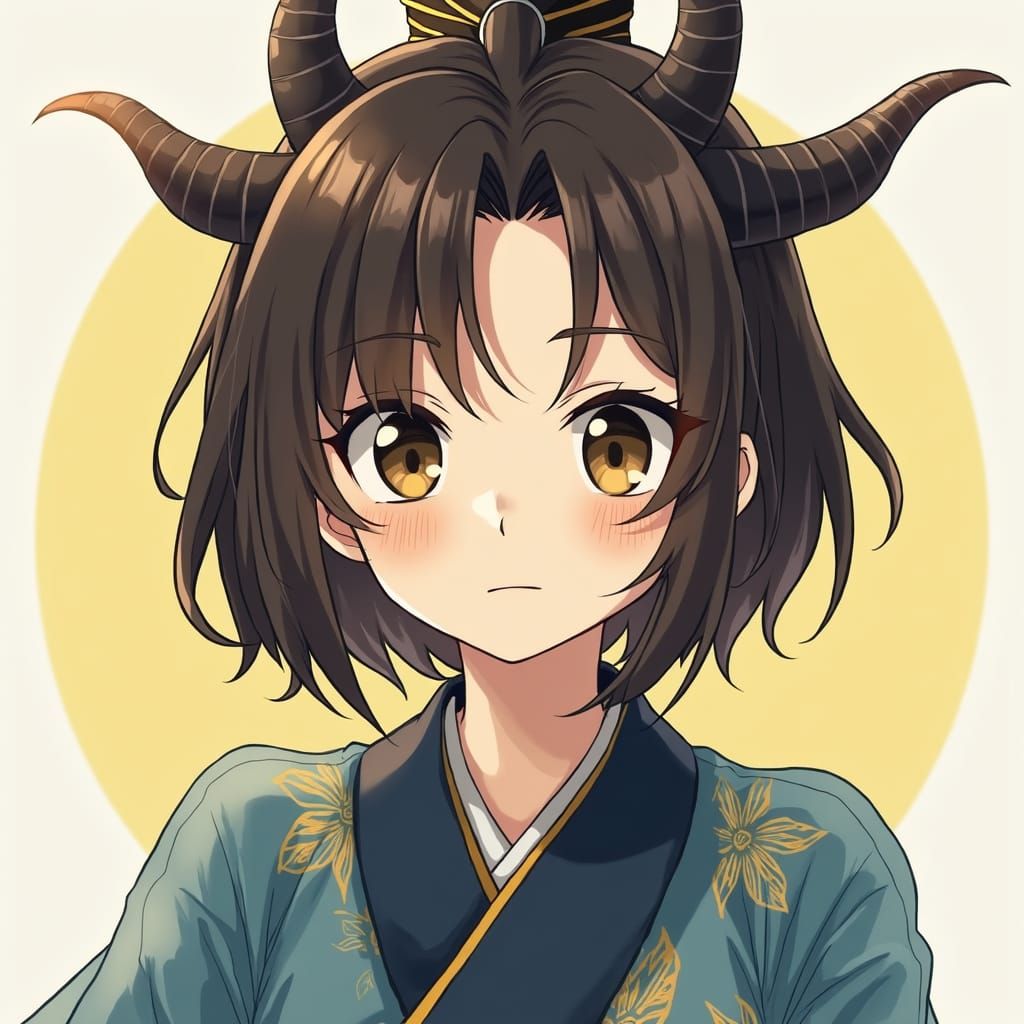 Demon Slayer Style Anime Character in Uniform