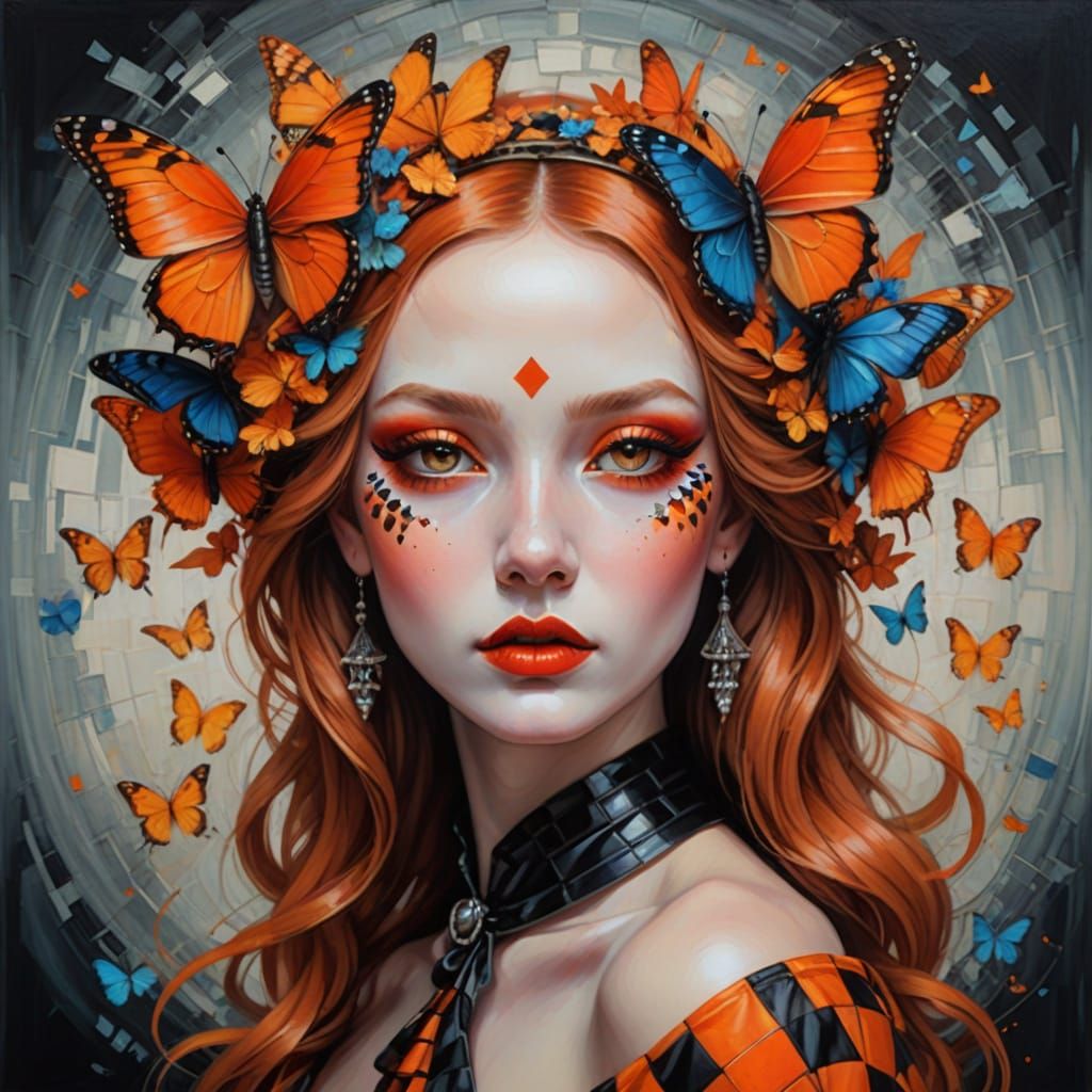 Butterflies in her Hair