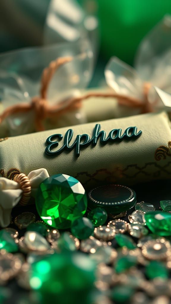 Emerald Gemstone Sweets in Intricate Detail