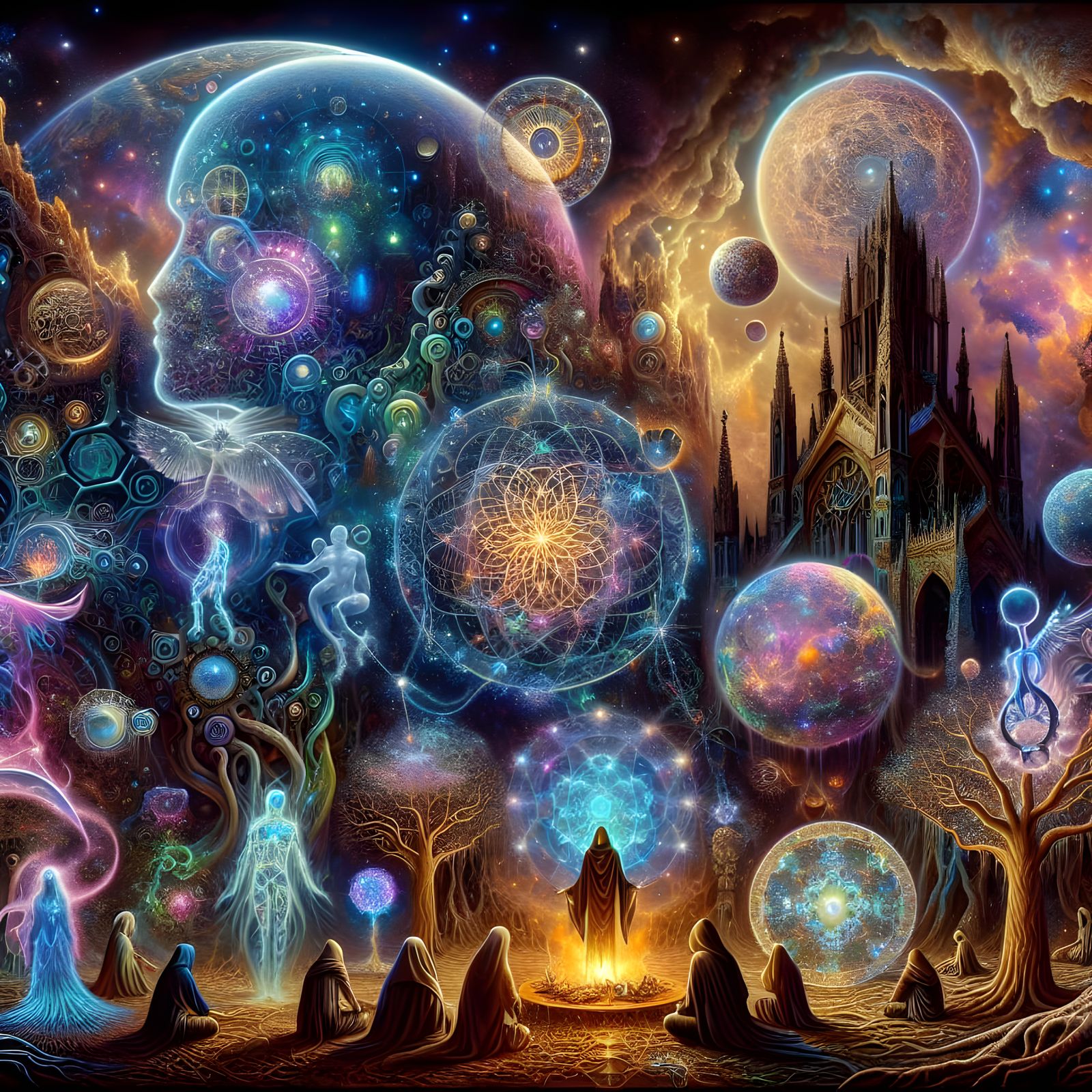 Gothic Cosmic Convergence in Ethereal Landscapes