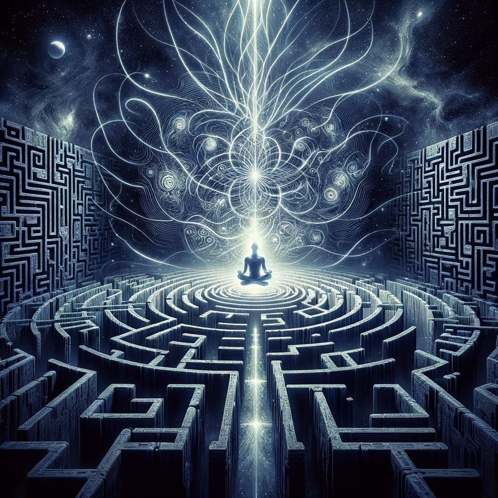 Surreal Space Labyrinth: A Journey of Self