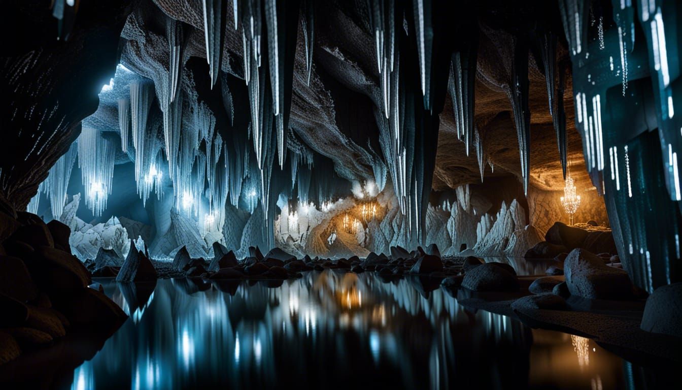 Mines of Moria: Impressive Underground Crystal Architecture