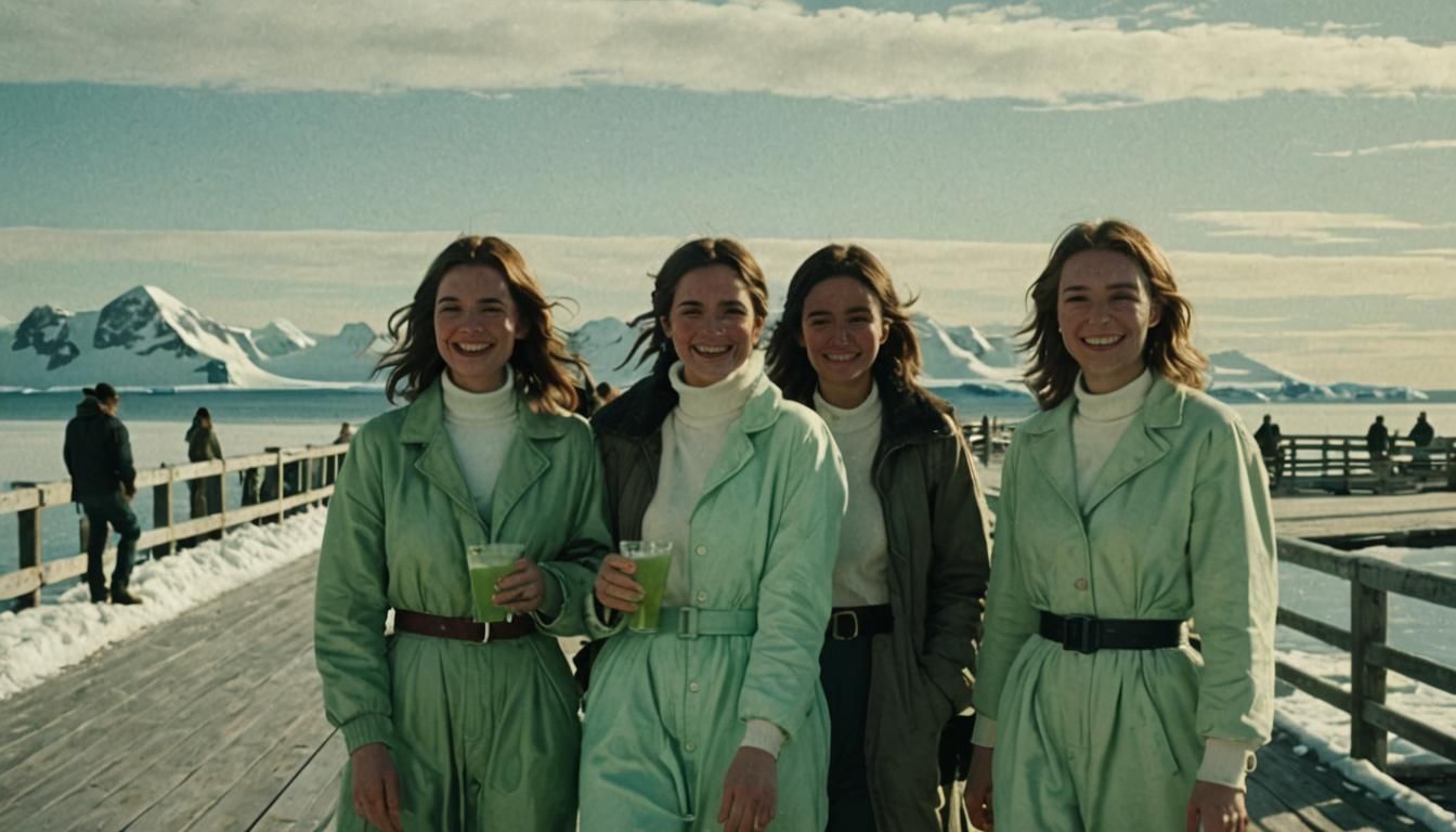 Dark Fantasy Boardwalk Scene in 1980s Film Style