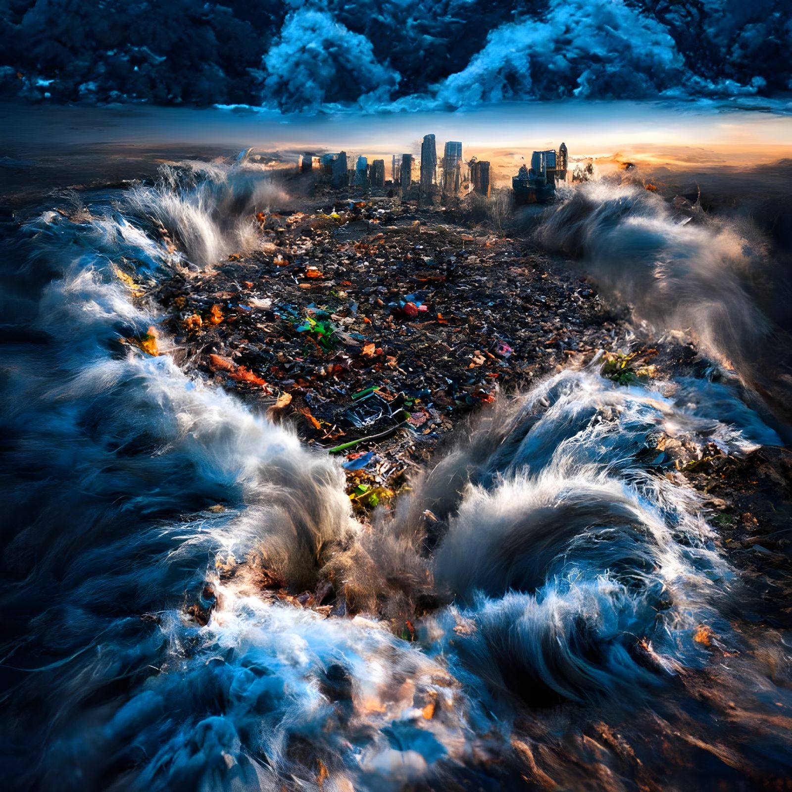 Chaotic Tsunami