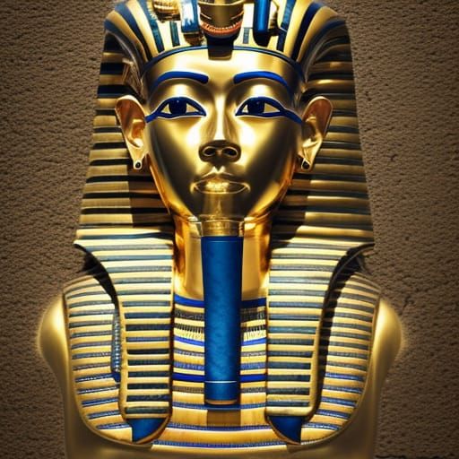 King Tutankhamun in Gold Death Mask