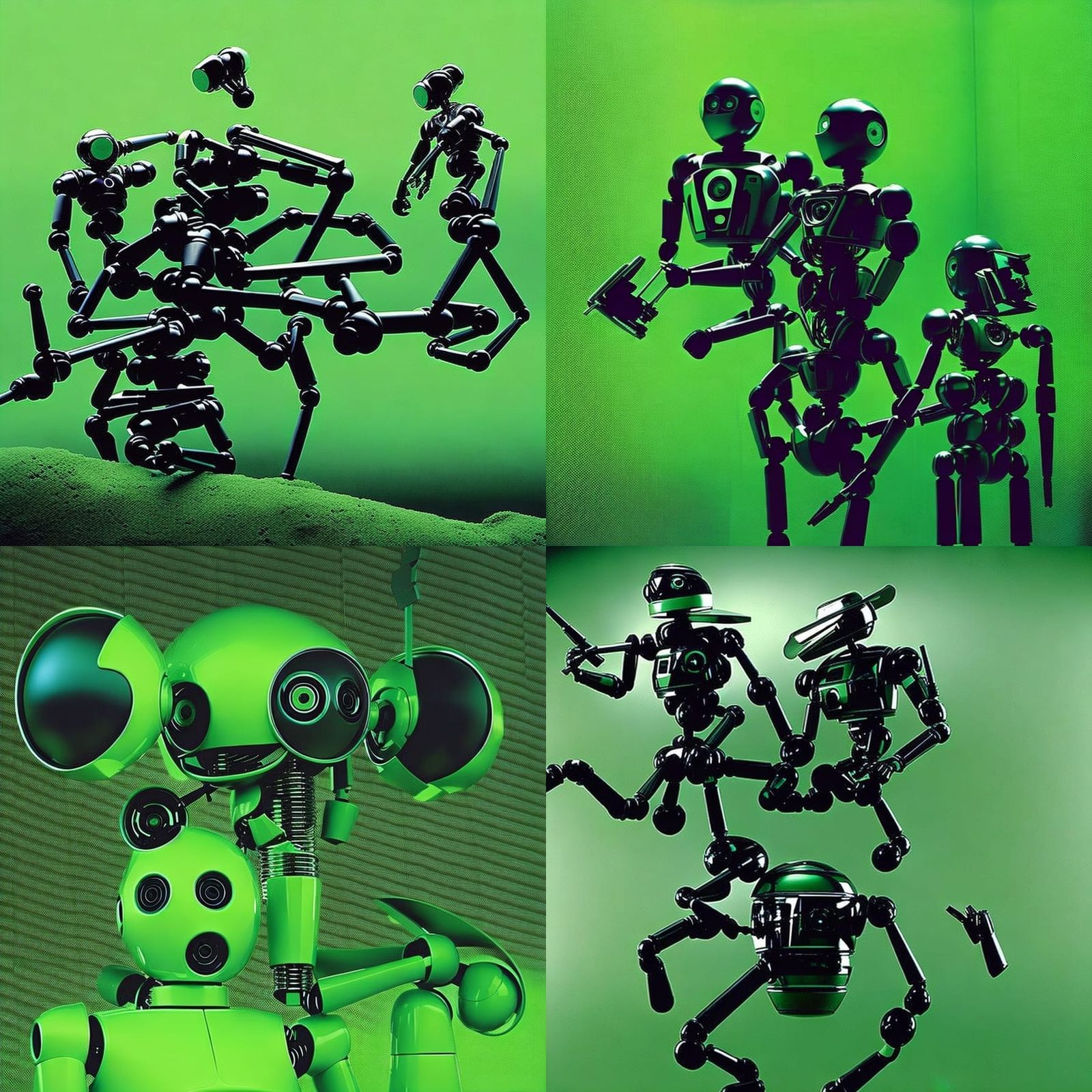 Robot Fight: AI Album Art Inspiration