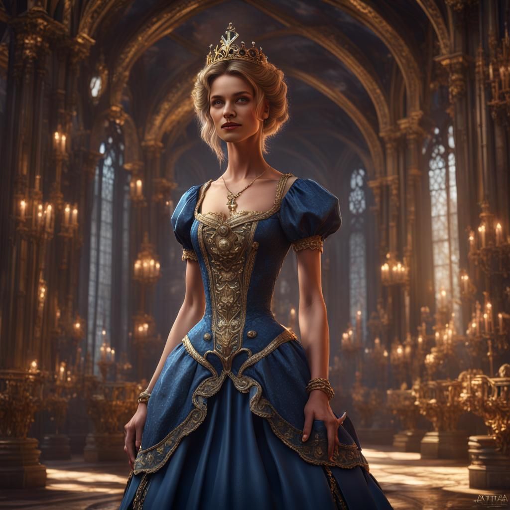 French Princess in Detailed Matte Painting