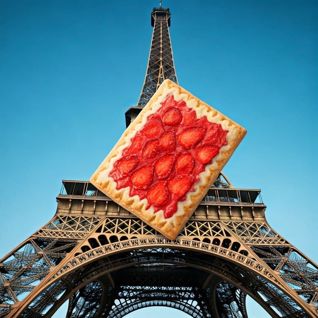 Eiffel Tower Skewers Gigantic Strawberry Pop-Tart