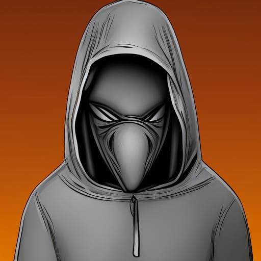 Hooded Alien Creature Generated by AI