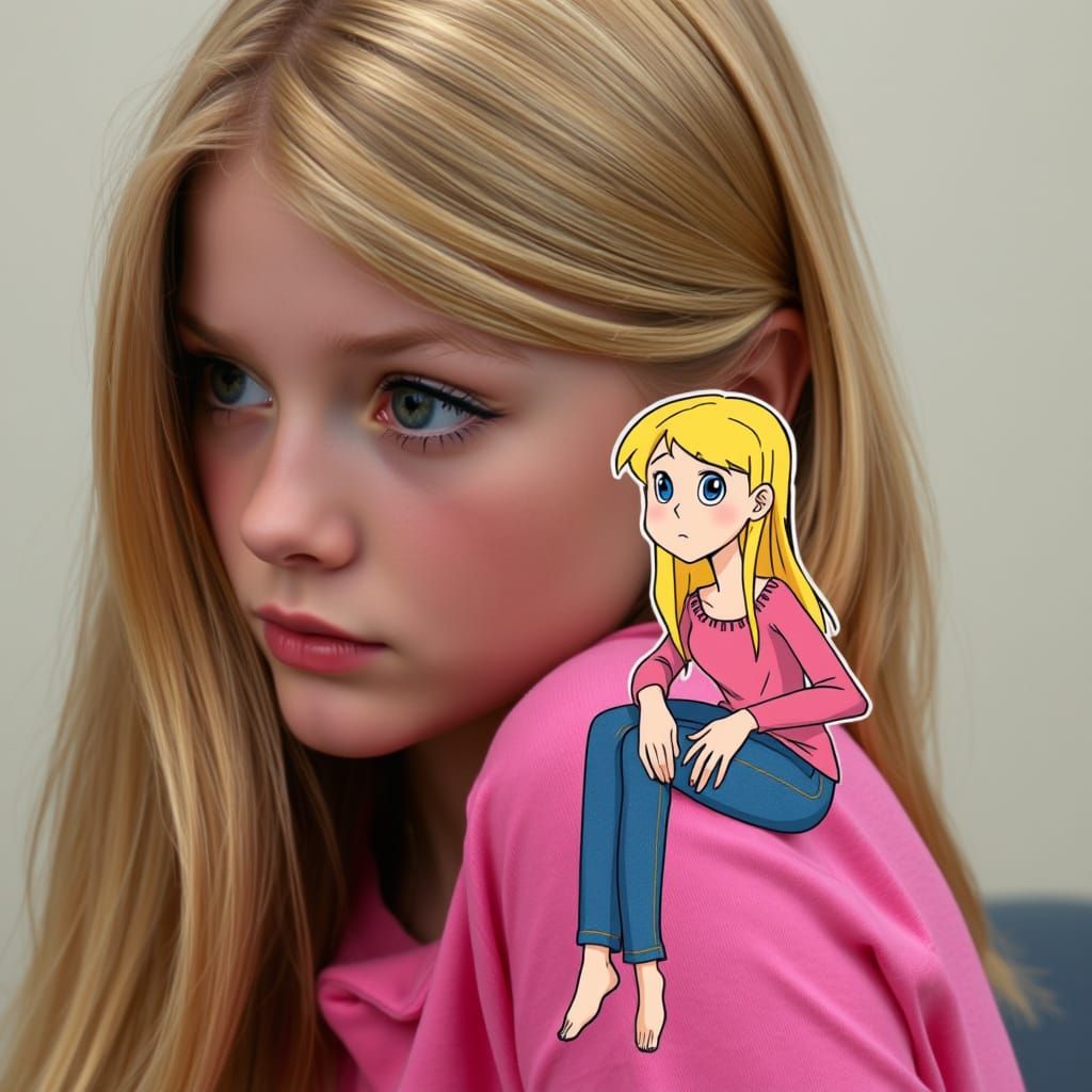 Hilary Duff and Lizzie McGuire as Thoughtful Teenage Friends