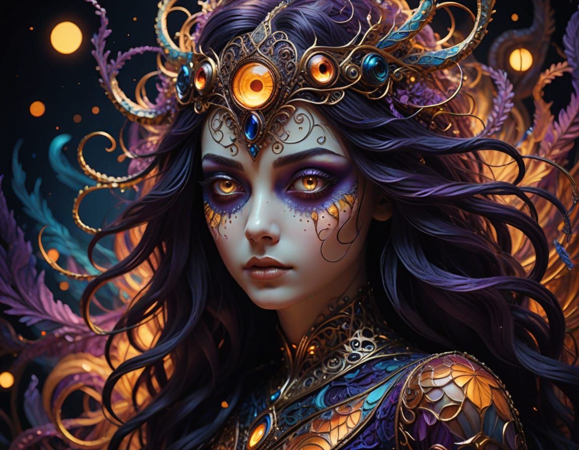 Enchanted Dreambeing in Whimsical Surrealism