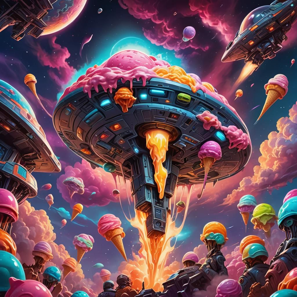 Aliens Deliver Ice Cream in Sci-Fi Cartoon