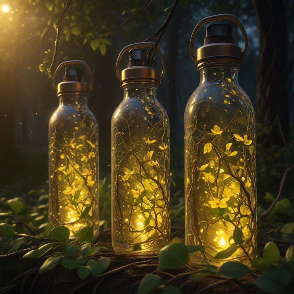 Hydroflask Bottles Grow on Vines in Mystical Forest