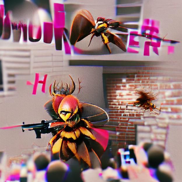 AI Generated Image of a Murder Hornet