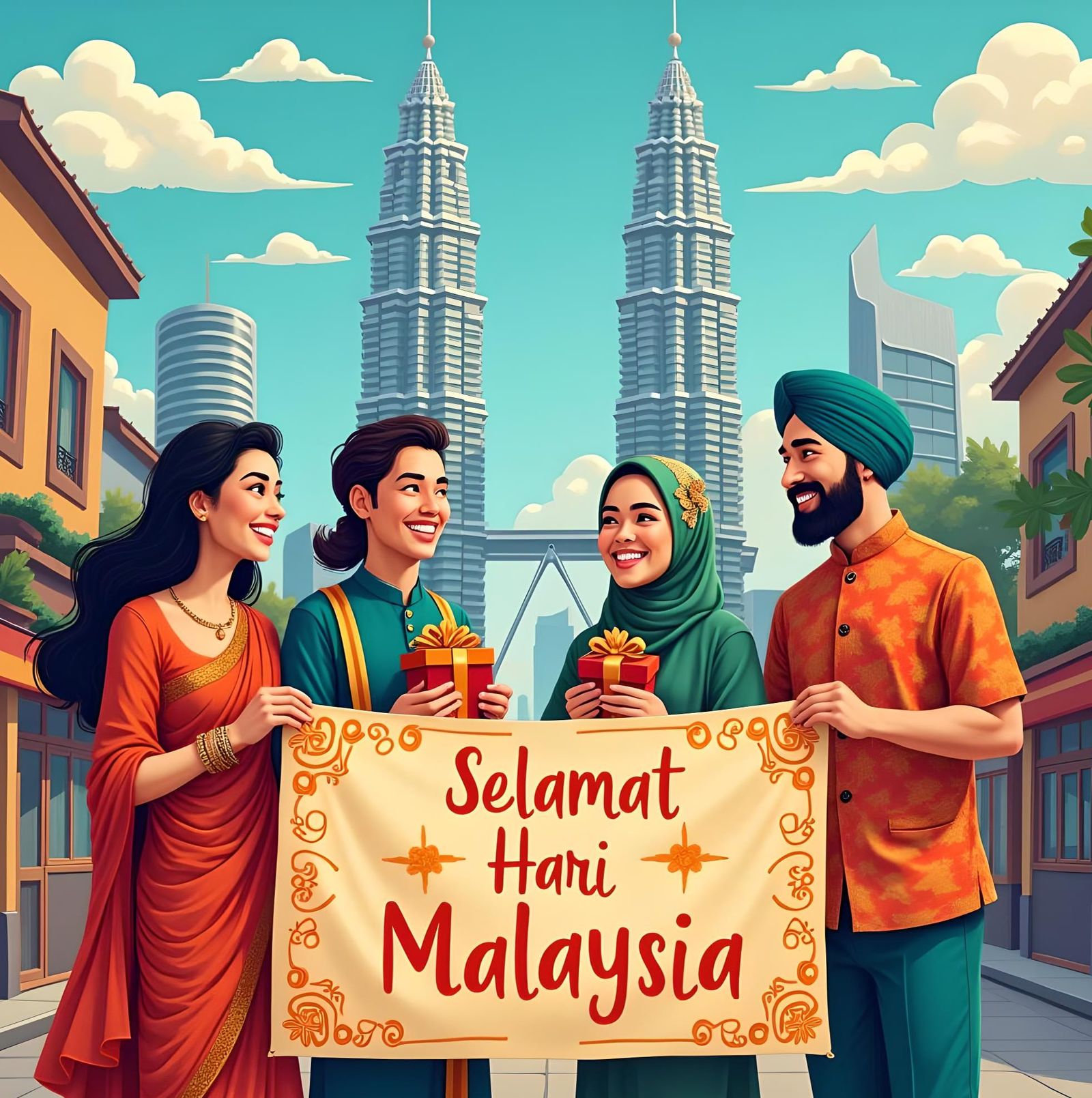 Multicultural Malaysia: A Hari Malaysia Postcard