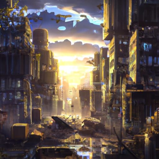 Post-Apocalyptic Wonderland: Hyperrealistic Matte Painting