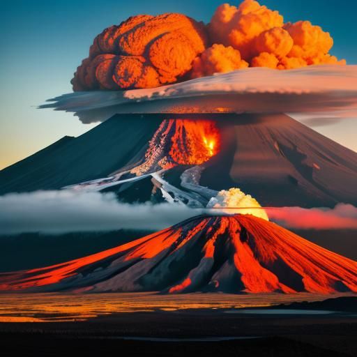 Eruption of Parícutin Volcano in Mexico