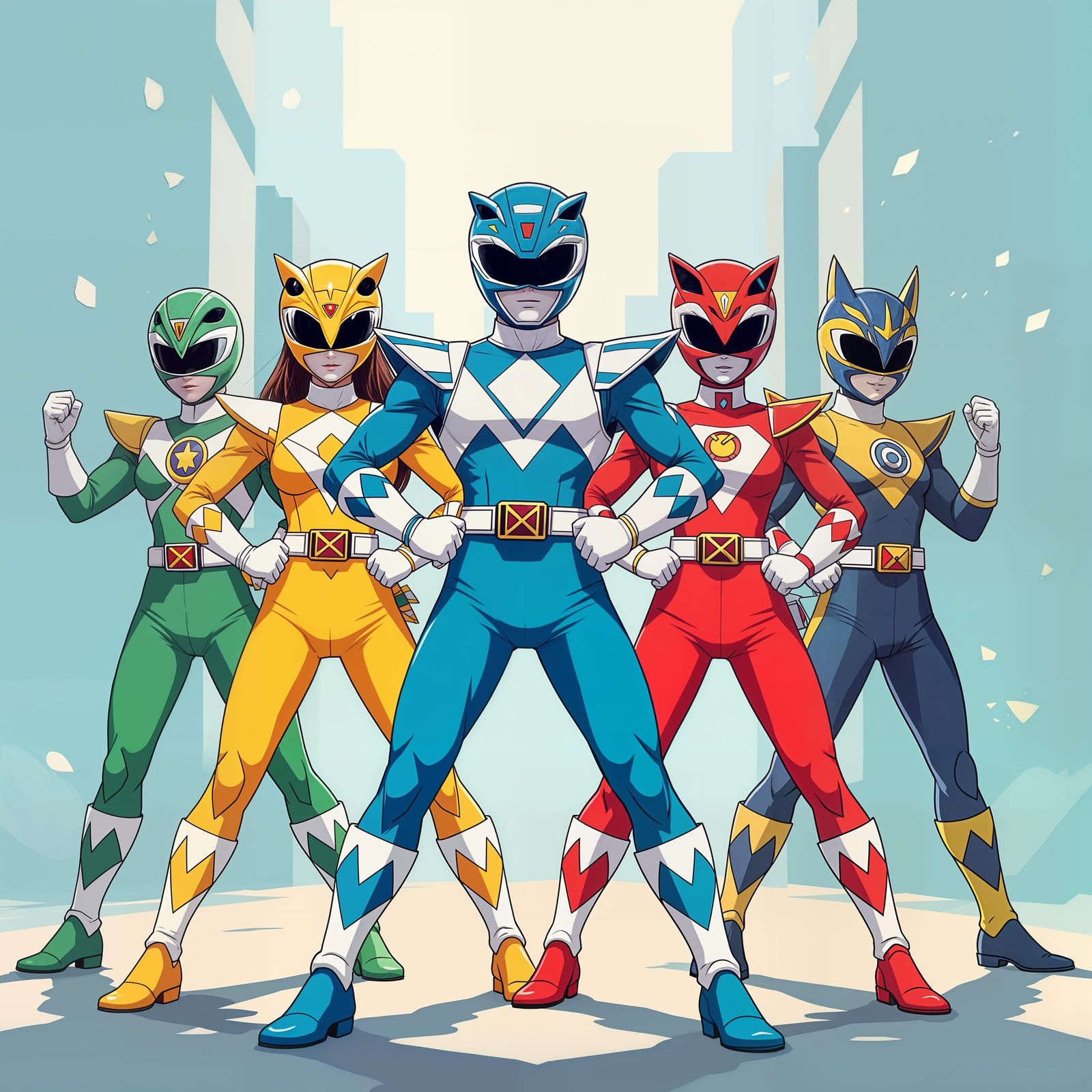 Pokemon Power Rangers Team Assembled