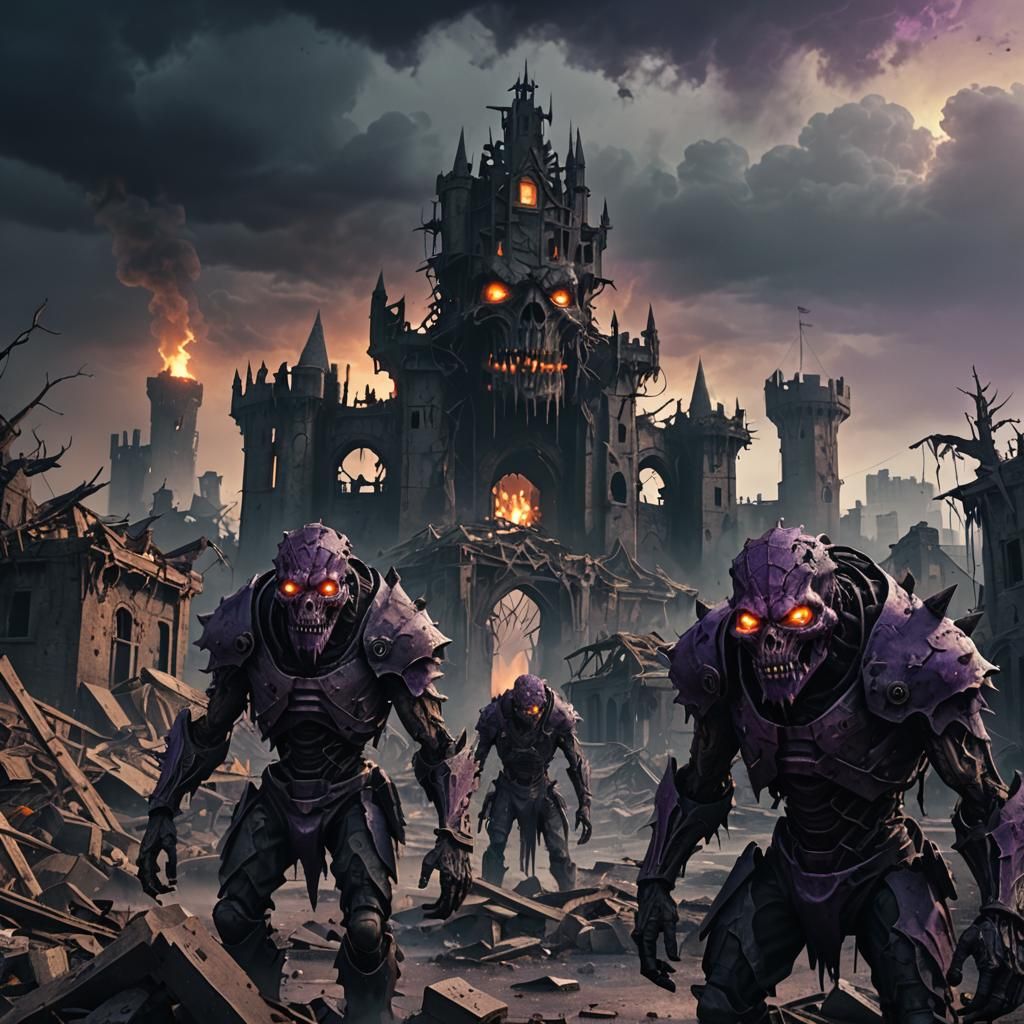 Wither Boss in Post-Apocalyptic City