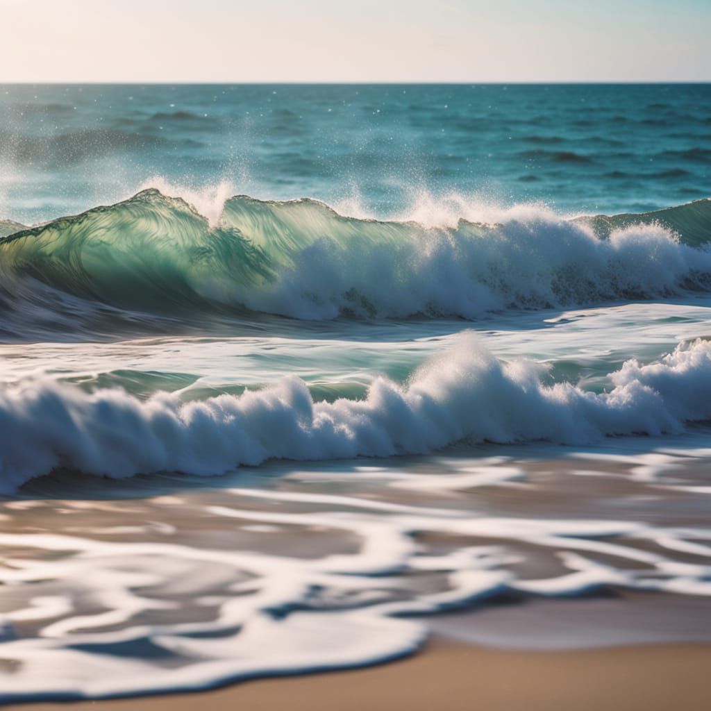 Professional Ocean Photography: Wave Crashing on Shore