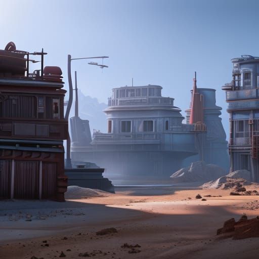 Abandoned Town: Back to the Future Concept Art