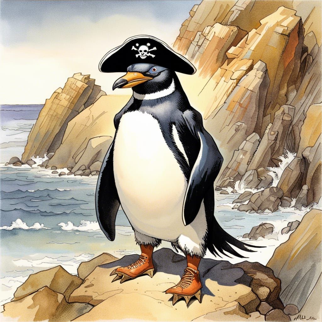 A Proud Pirate Penguin