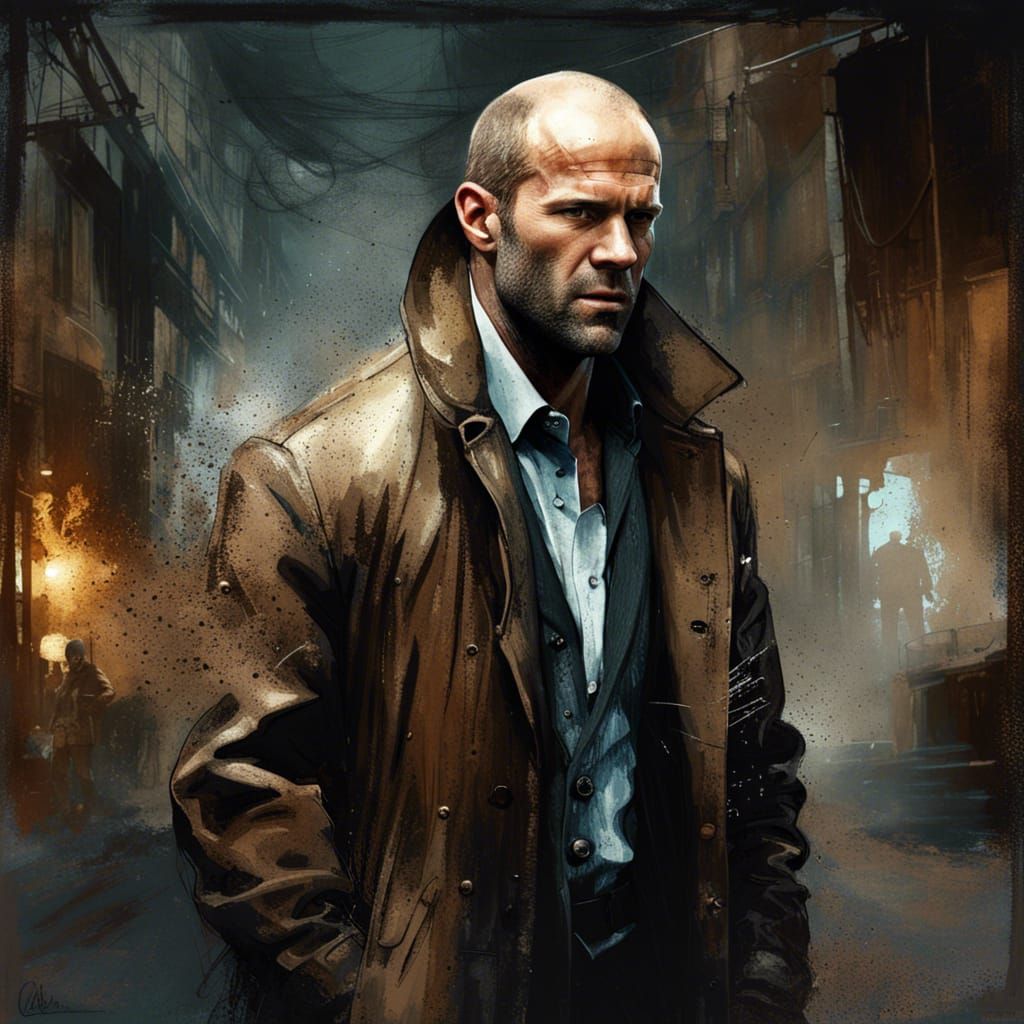 Hyperdetailed Portrait in a Smoky Alley