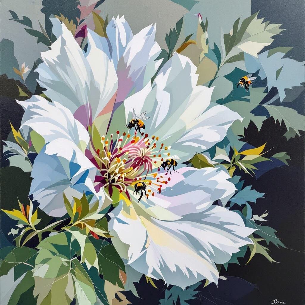 Epic Flowers in Abstract Modern and Minimalist Style