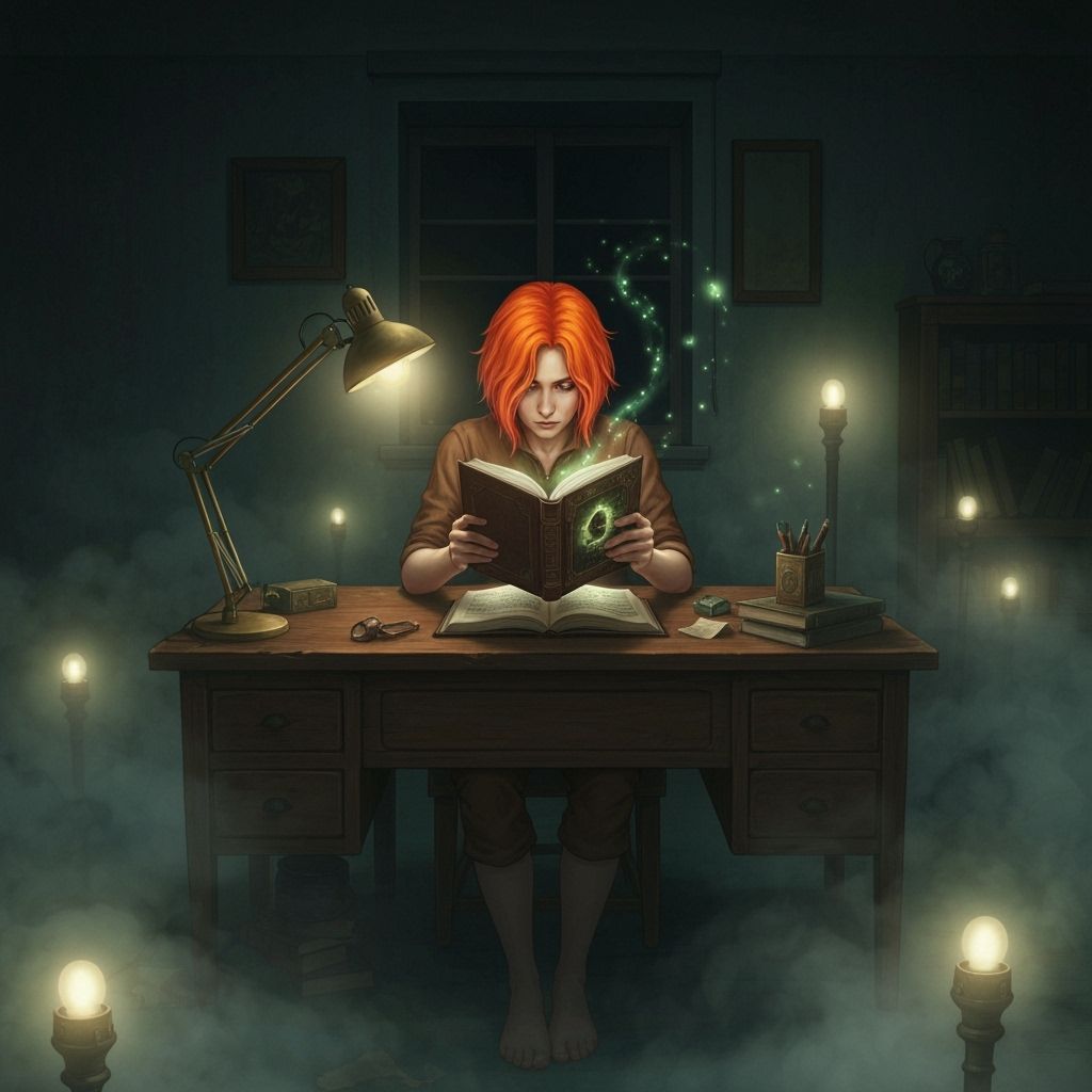 Surreal Scary Office Dreamscape in Manga Style