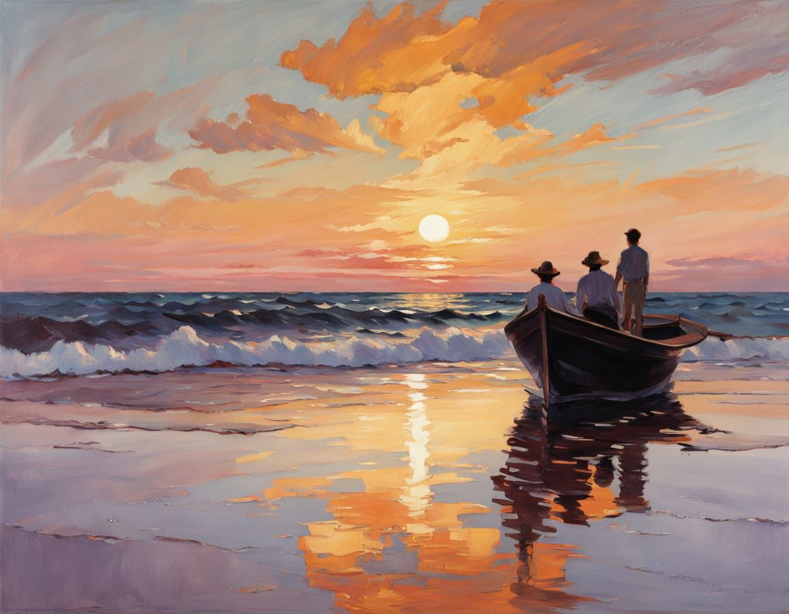 Romantic Mediterranean Sunset with Young Couple