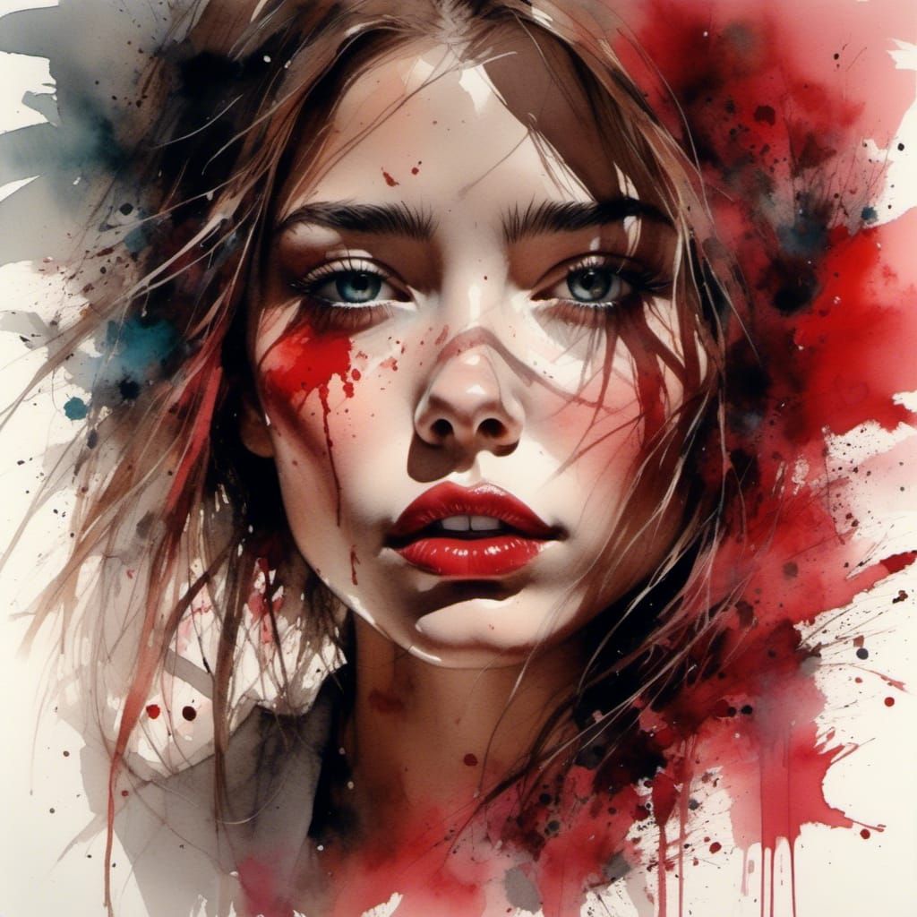 Ruby Contemplating a Night Out: Illustrated Portrait