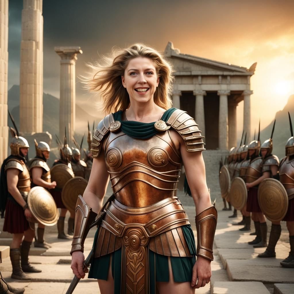 Hoplite Penny Mordaunt in Ancient Greece