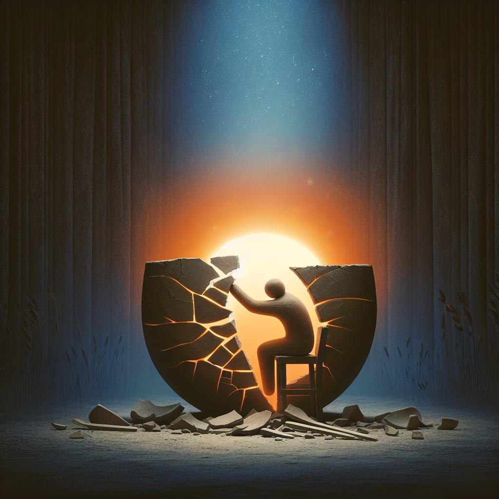 Symbolic Image of Hope and Healing with Rising Sun