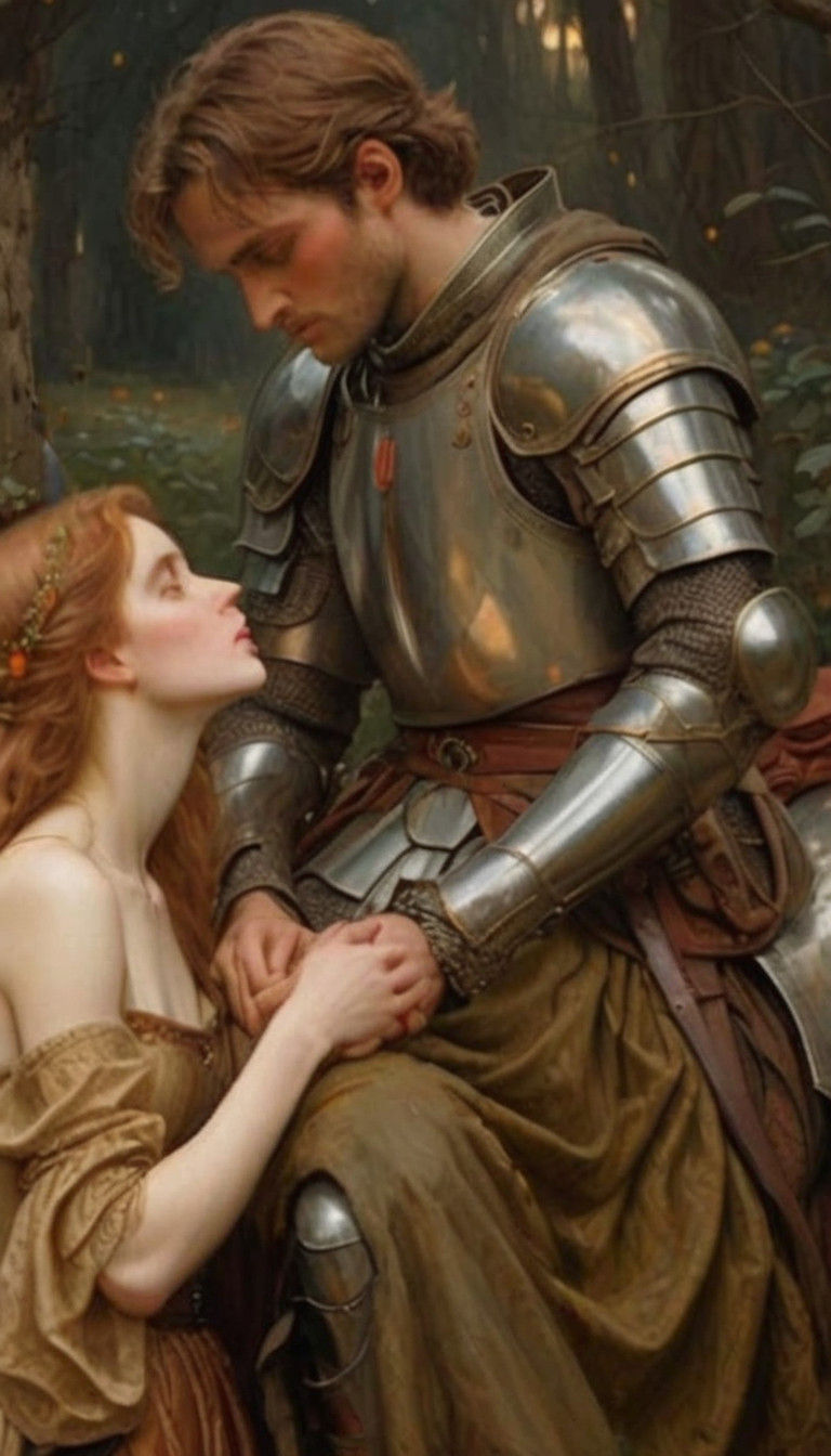 Ethereal Beauty Meets Tired Chivalry in a Romantic Moment