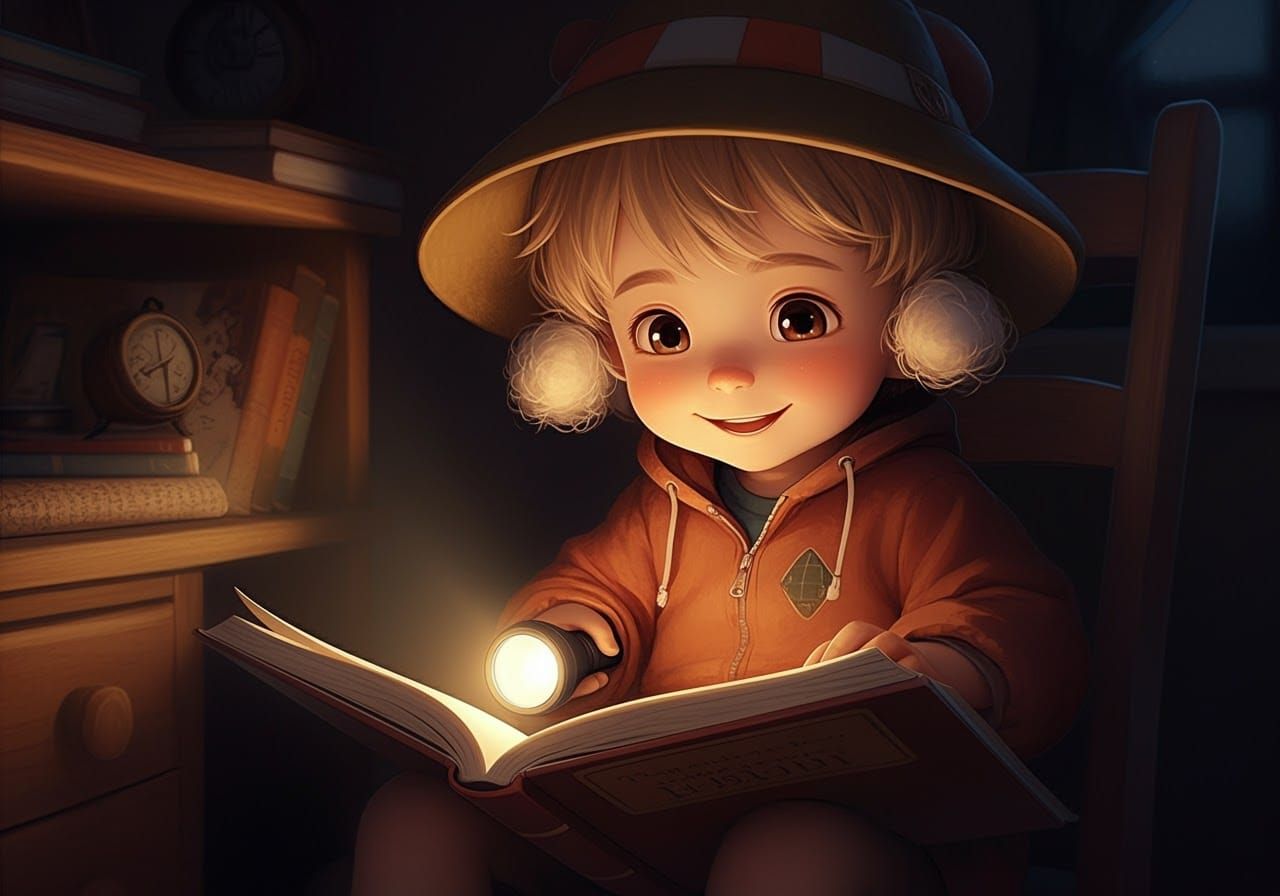 Adorable Boy with Wig Hat Studies in Anime 3D Art