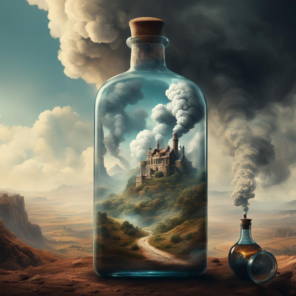 Smoke in a Bottle: Dramatic Digital Painting