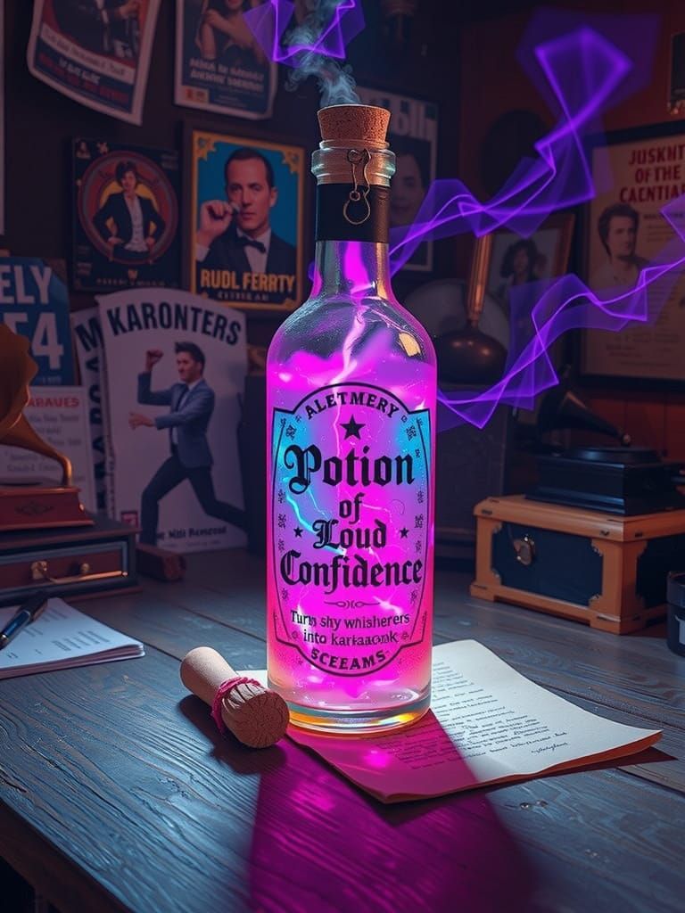 Potion of Loud Confidence
"Turns shy whispers into karaoke screams."