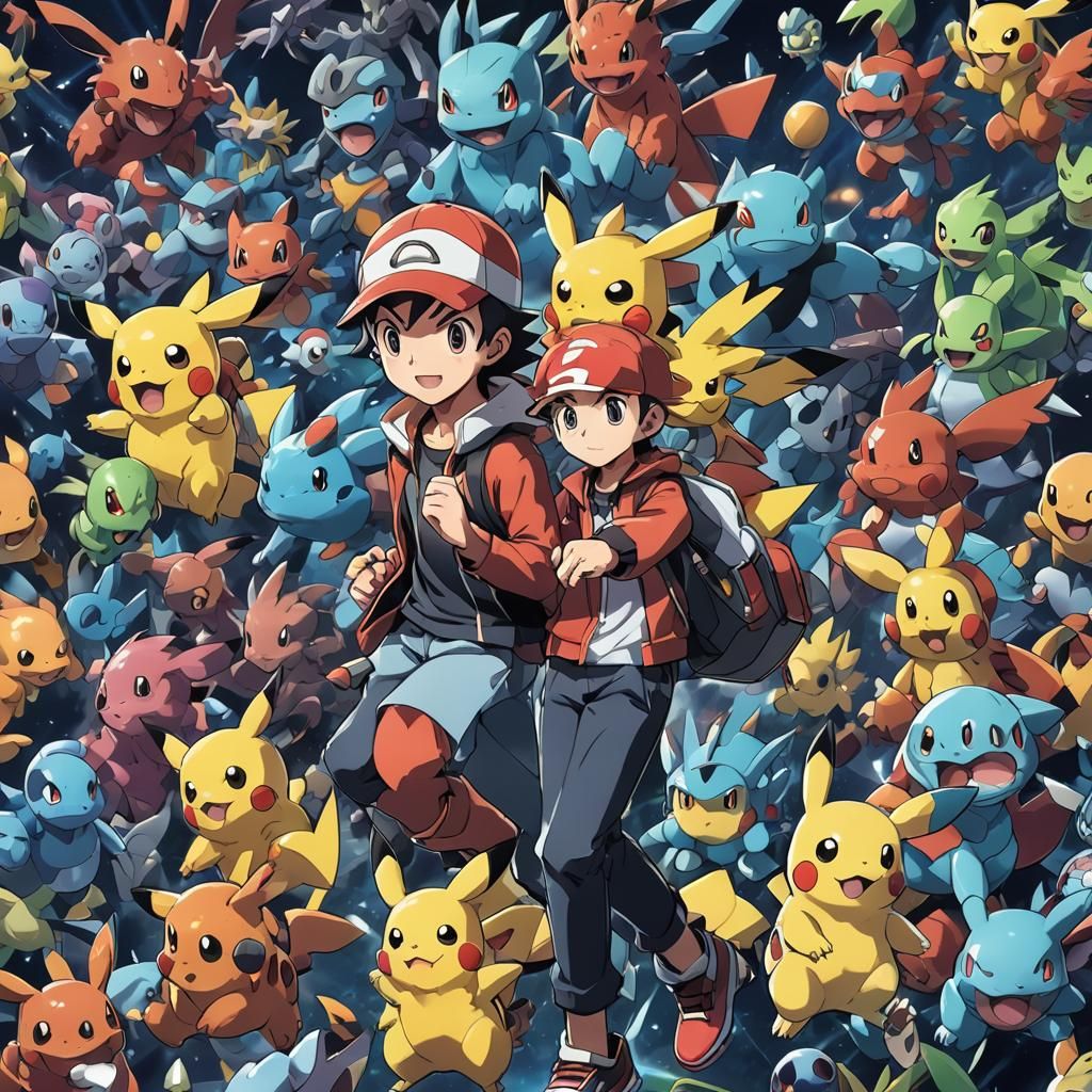 Pokemon Anime Manga Scan in Studio Trigger Style