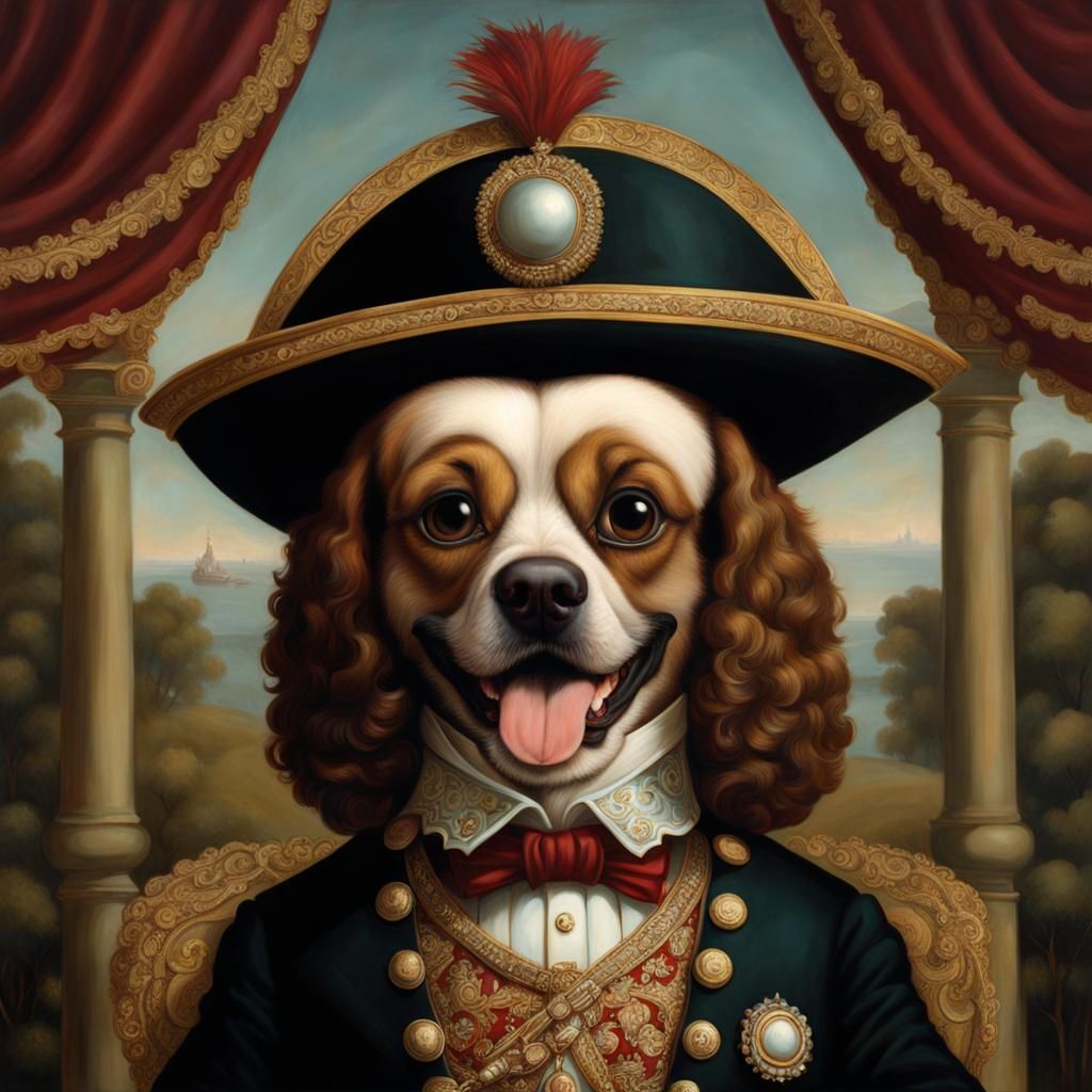Laughing Cavalier in Pop Surrealist Style