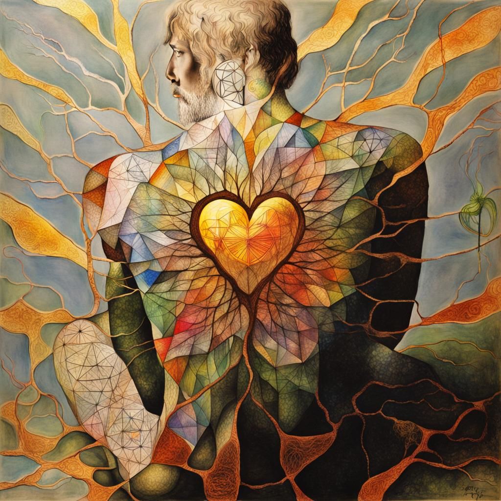 Mystical Tree of Life: Surreal Child's Drawing