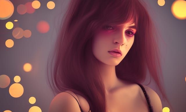 Pop Surrealism Portrait of a Gorgeous Woman
