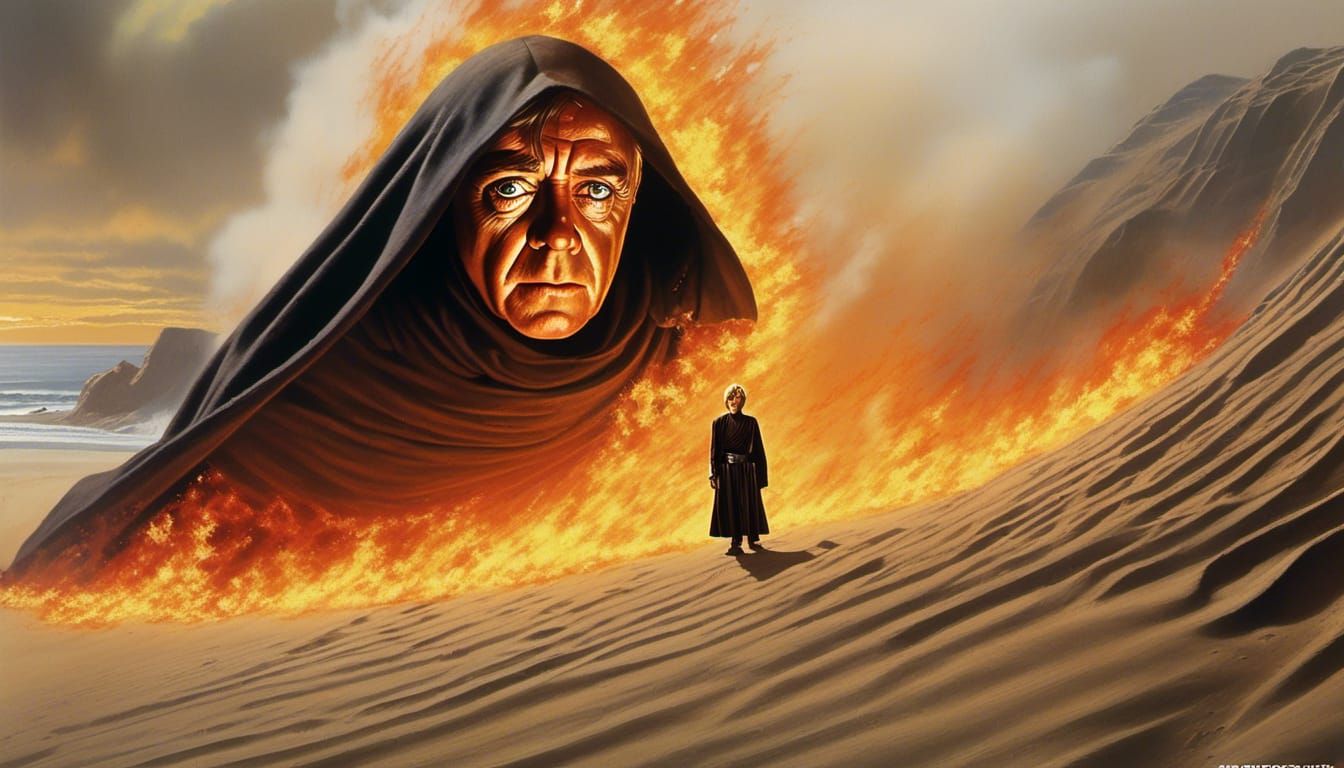 Fiery Force Ghost Beckons from Desert Sands