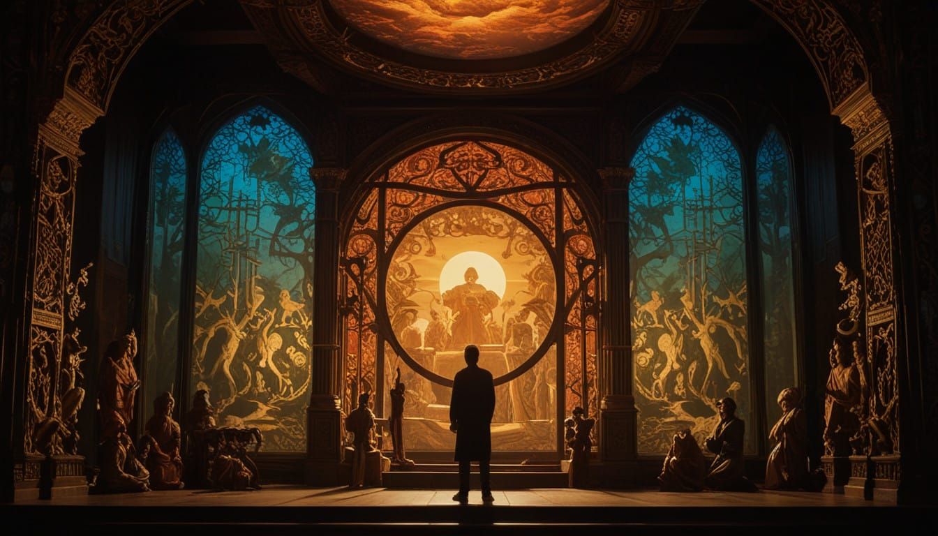 Medieval Chinese Shadow Theatre in a Fantastical World