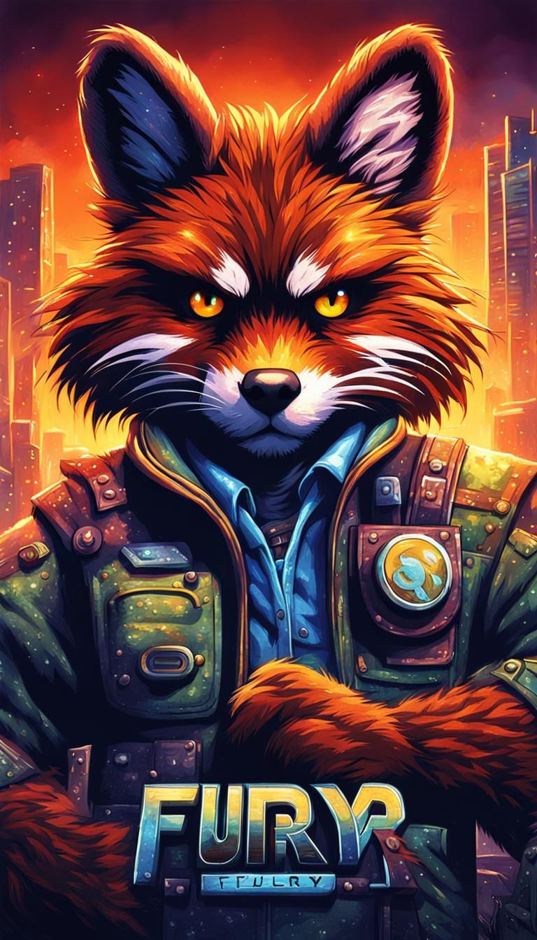 Anthropomorphic Furry in 90s Pixelated Game Art