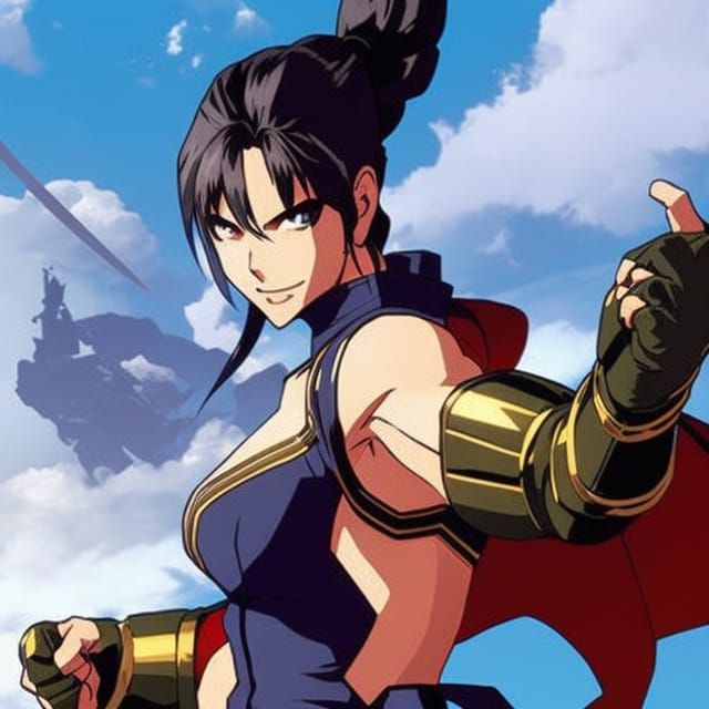 Street Fighter Character Concept Art in Pixel Style