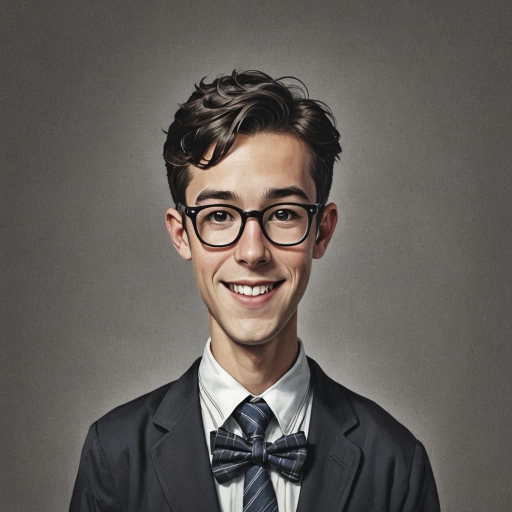 AI Generated Image of a Nerd