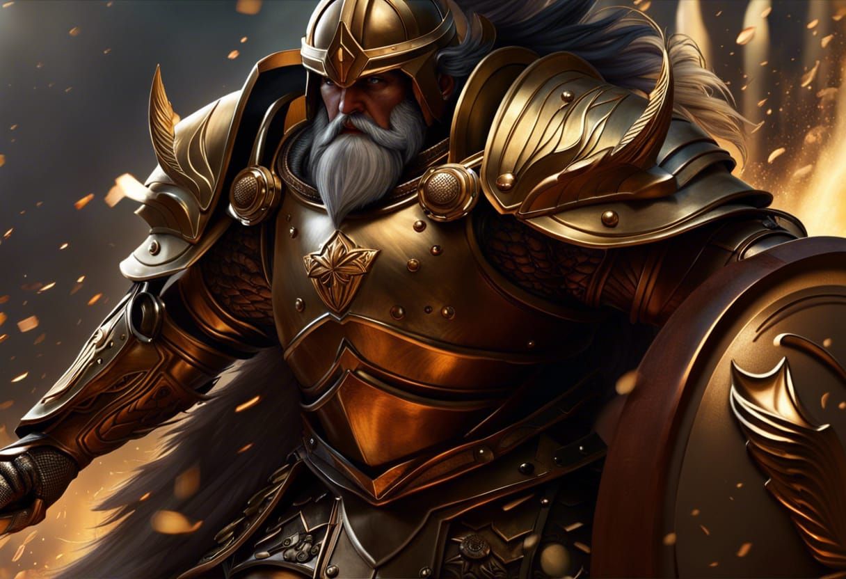 Fierce Hero King leading Strong Army into war v.2